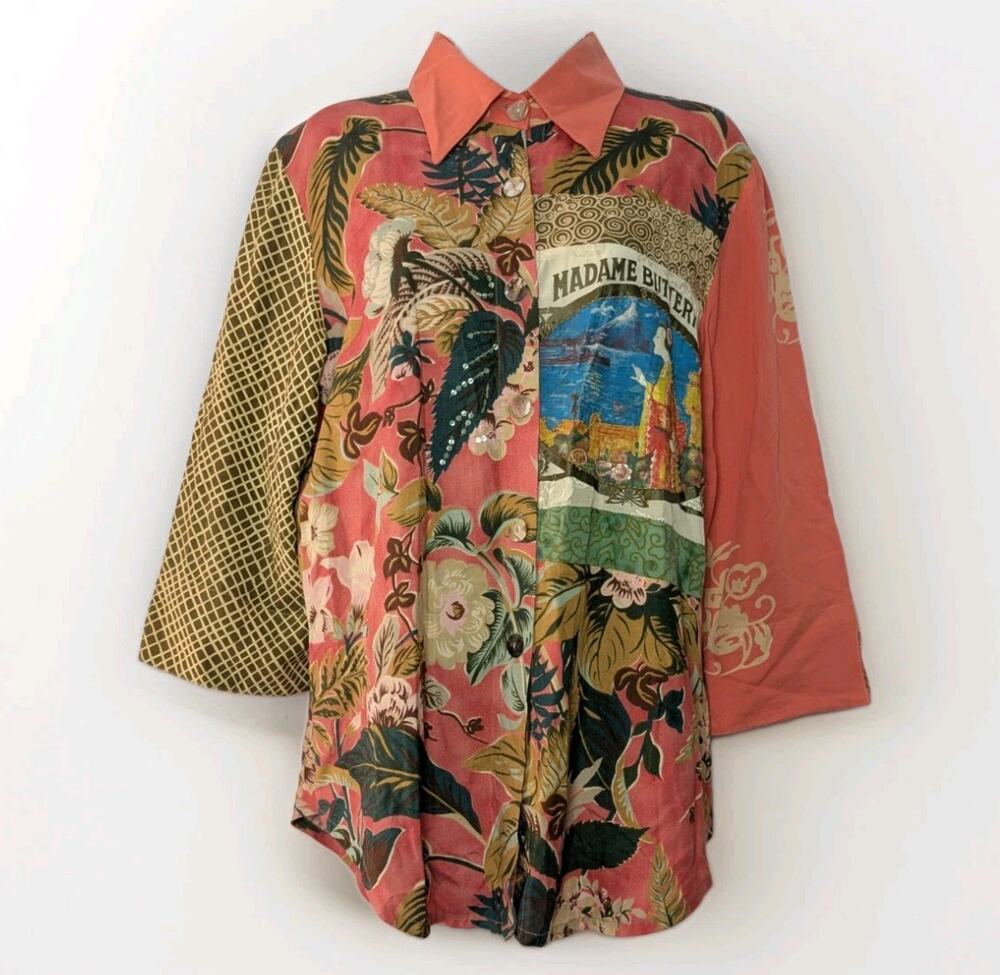 Faith Celia Forrester Womens S Boho Artsy Patchwork Festival Madame Butterfly